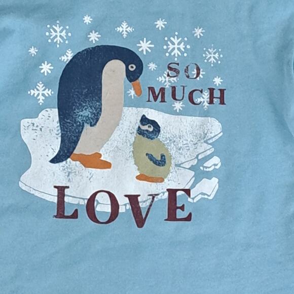 NWT Peek Girl  Penguin Outfit Sweatshirt Top Jogger Pant Navy Blue 6-12 Months - Picture 3 of 8